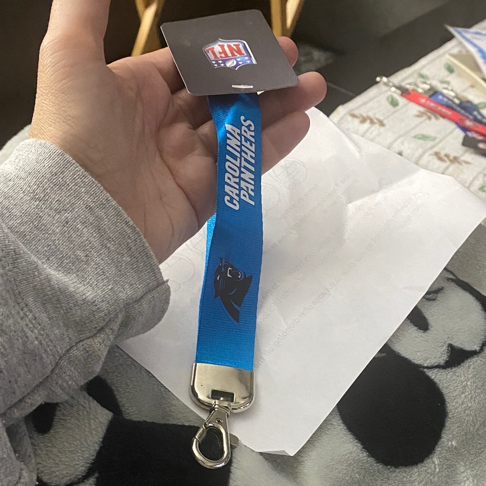 NFL Carolina Panthers Blue Lanyard NWT